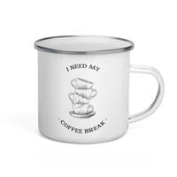 Емайлирано канче "Coffee Break" - small - 3