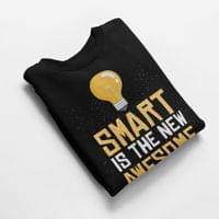 Ватирана блуза "Smart Is Awesome" - small - 1