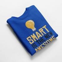 Ватирана блуза "Smart Is Awesome" - small - 5
