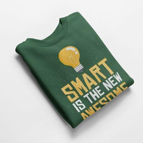 Ватирана блуза &amp;quot;Smart Is Awesome&amp;quot; - 1
