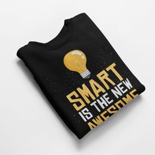 Ватирана блуза "Smart Is Awesome" - 2