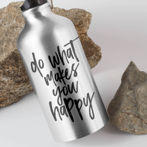 Метална бутилка &amp;quot;Do What Makes You Happy&amp;quot; - 1