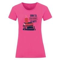 Дамска тениска "Read Books, Be Happy" - small - 10