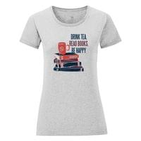 Дамска тениска "Read Books, Be Happy" - small - 3