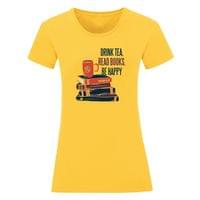 Дамска тениска "Read Books, Be Happy" - small - 2