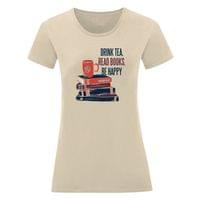 Дамска тениска "Read Books, Be Happy" - small - 0