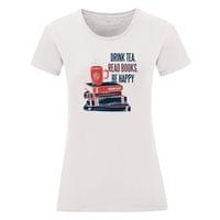 Дамска тениска "Read Books, Be Happy" - small - 1