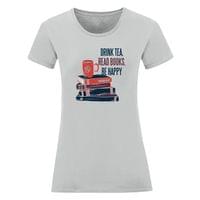 Дамска тениска "Read Books, Be Happy" - small - 16