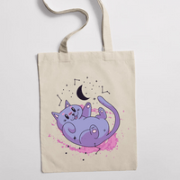 Eко чанта "Космическо коте" - small - 1
