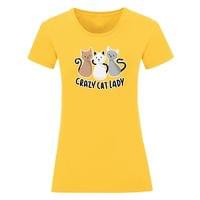 Дамска тениска "Crazy Cat Lady" - small - 10
