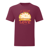 Тениска "I Need Tacos" (мъжка) - small - 13