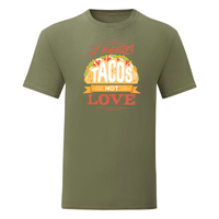 Тениска "I Need Tacos" (мъжка) - small - 9