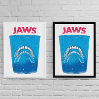 Постер с рамка "Jaws" - small - 2