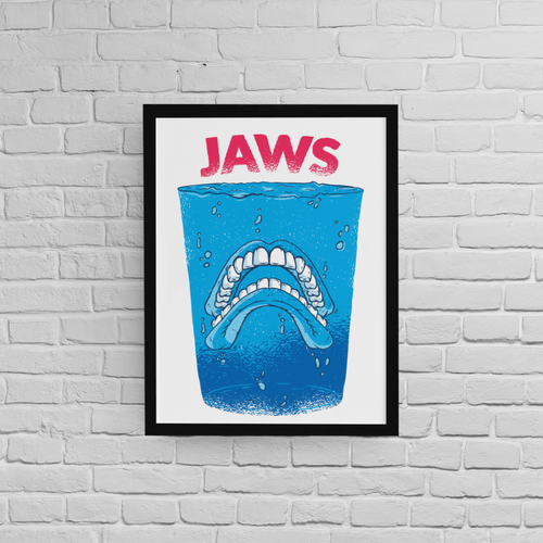 Постер с рамка "Jaws" - 2