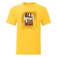 Тениска "Teachers Love Brains" (мъжка) - small - 3