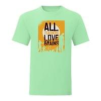 Тениска "Teachers Love Brains" (мъжка) - small - 10