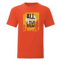 Тениска "Teachers Love Brains" (мъжка) - small - 11