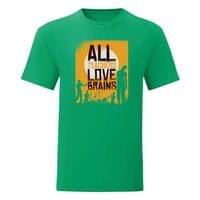 Тениска "Teachers Love Brains" (мъжка) - small - 14