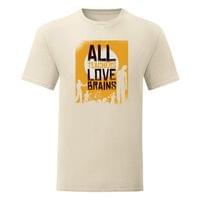 Тениска "Teachers Love Brains" (мъжка) - small - 16