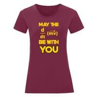 Дамска тениска "May The Force Be With You" - small - 3