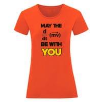 Дамска тениска "May The Force Be With You" - small - 1