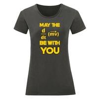 Дамска тениска "May The Force Be With You" - small - 11