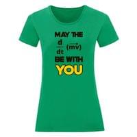 Дамска тениска "May The Force Be With You" - small - 16