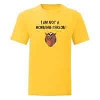 Тениска "Not A Morning Person" (мъжка) - small - 1