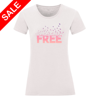 Дамска тениска: "Free" (пепел от рози) XXL - small - 0 Дамска тениска: "Free" (пепел от рози) XXL - small - 0