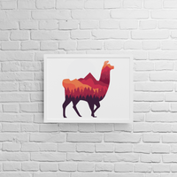 Постер с рамка "Forest Alpaca" - small - 0