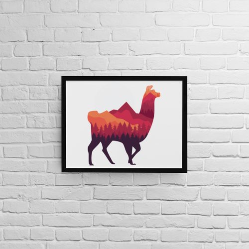 Постер с рамка "Forest Alpaca" - 2