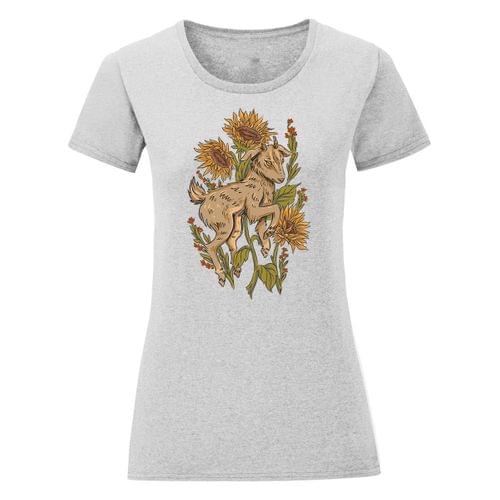 Дамска тениска &amp;quot;Floral Baby Goat&amp;quot; - 1