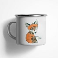 Емайлирано канче "Tribal Fox" - small - 0