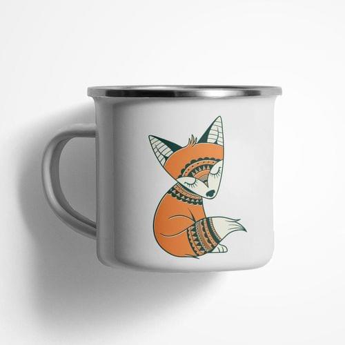 Емайлирано канче &amp;quot;Tribal Fox&amp;quot; - 1