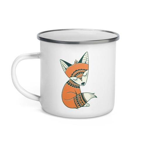 Емайлирано канче "Tribal Fox" - 2