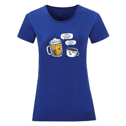 Дамска тениска &amp;quot;Beer vs. Coffee&amp;quot;