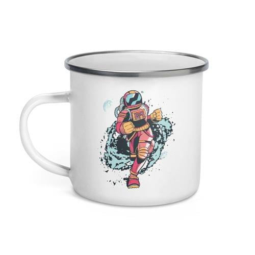 Емайлирано канче "Spaceman Runner" - 2