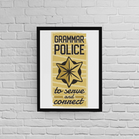 Постер с рамка "Grammar police" - small - 0