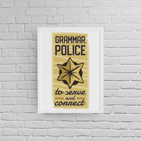 Постер с рамка "Grammar police" - small - 1