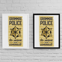 Постер с рамка "Grammar police" - small - 2
