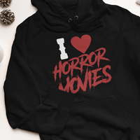 Дамска худи рокля "I Love Horror Movies" - small - 0