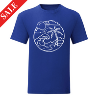 Мъжка тениска "Плаж" (Синьо S, XL) - small - 0