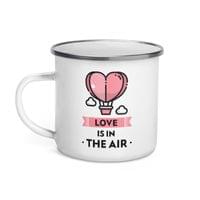 Емайлирано канче "Love Is In The Air" - small - 1