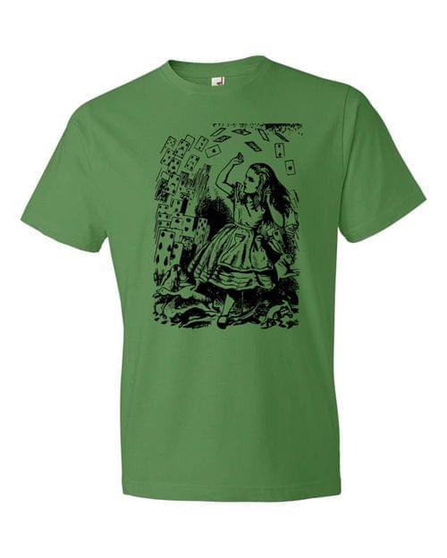 Мъжка тениска "Алиса и картите за игра" - 2