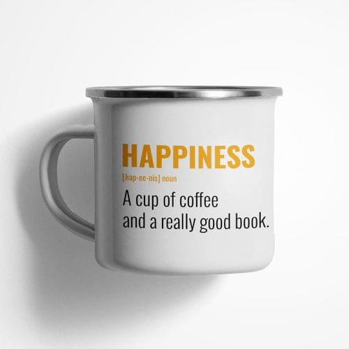 Емайлирано канче &amp;quot;Bookish Happiness&amp;quot;