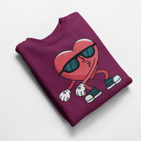 Ватирана блуза "Heart Flossing" - small - 3