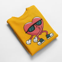 Ватирана блуза "Heart Flossing" - small - 4