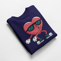 Ватирана блуза "Heart Flossing" - small - 5