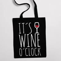 Eко чанта "Wine o'clock" - small - 1