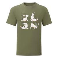 Мъжка тениска "Yoga Rabbits" - small - 0 Мъжка тениска "Yoga Rabbits" - small - 0